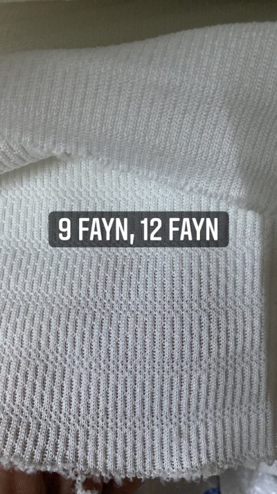 9 Fayn ve 12 Fayn Örme Ayakkabı Kumaşı